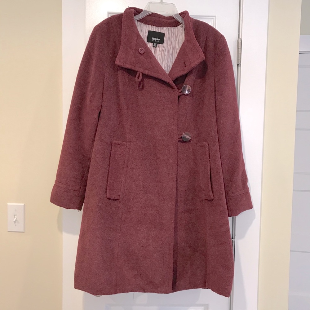 Mossimo women’s 16/18w purple coat with gloves
